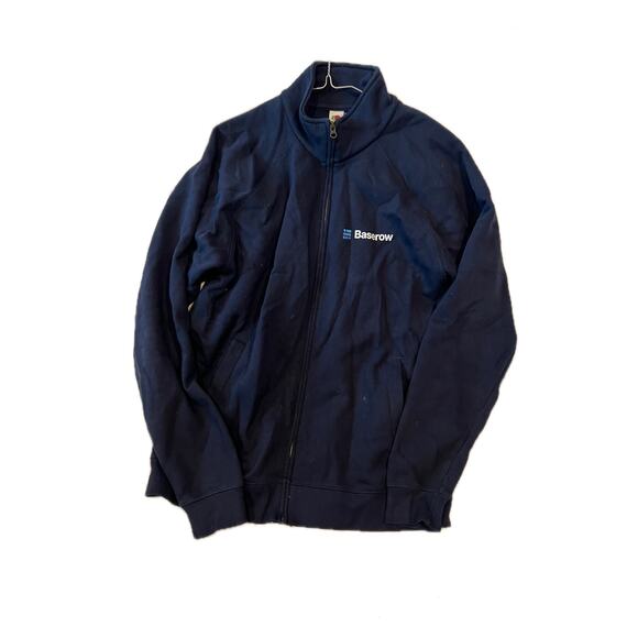 Fruit of the Loom Blue Zip Up Sweatshirt Mens L - Picture 1 of 3